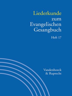 cover image of Liederkunde zum Evangelischen Gesangbuch, Heft 17